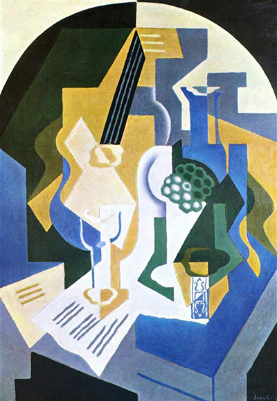 Still Life with Fruit Bowl and Mandolin Juan Gris